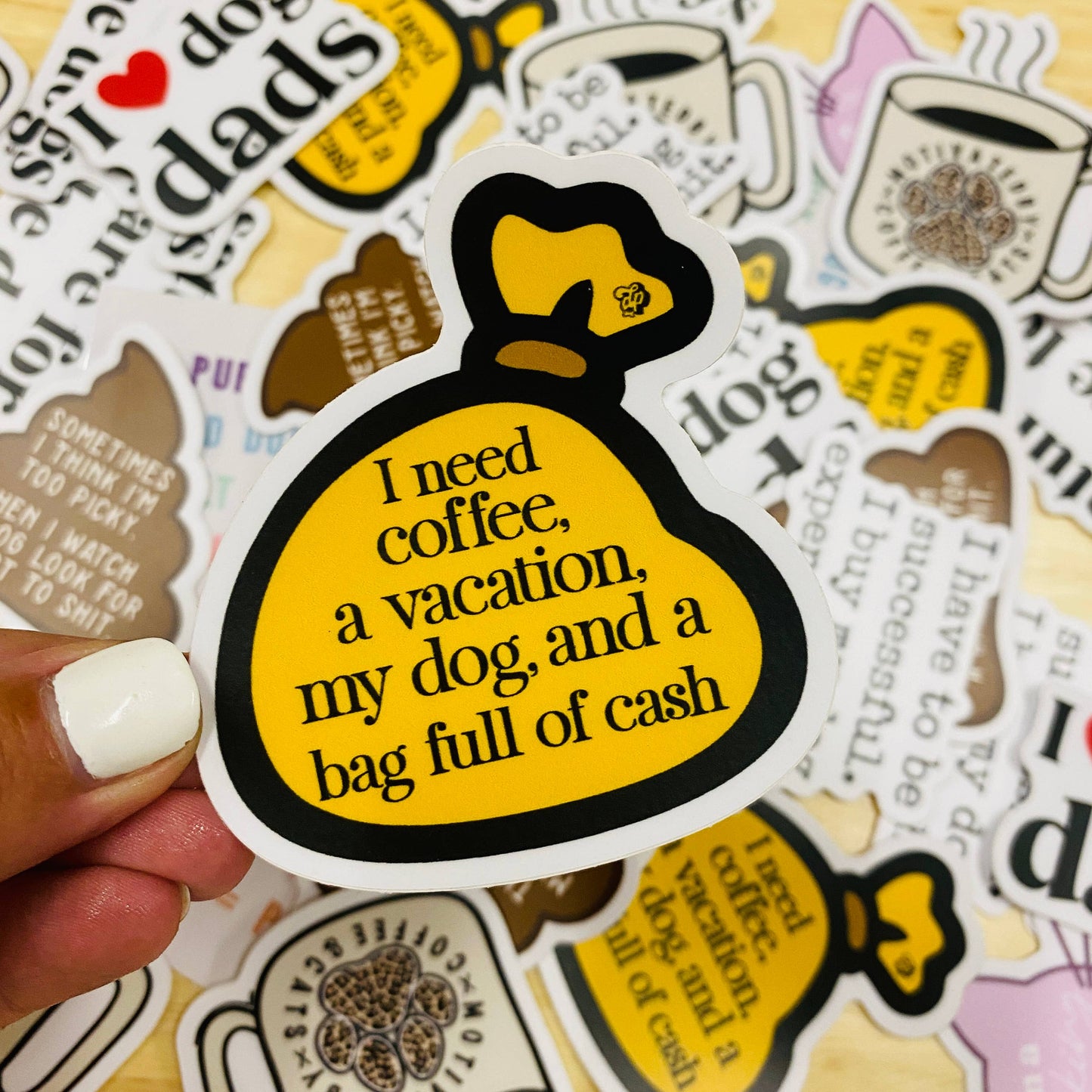 *SALE * I Need a Vacation & My Dog Die Cut Sticker