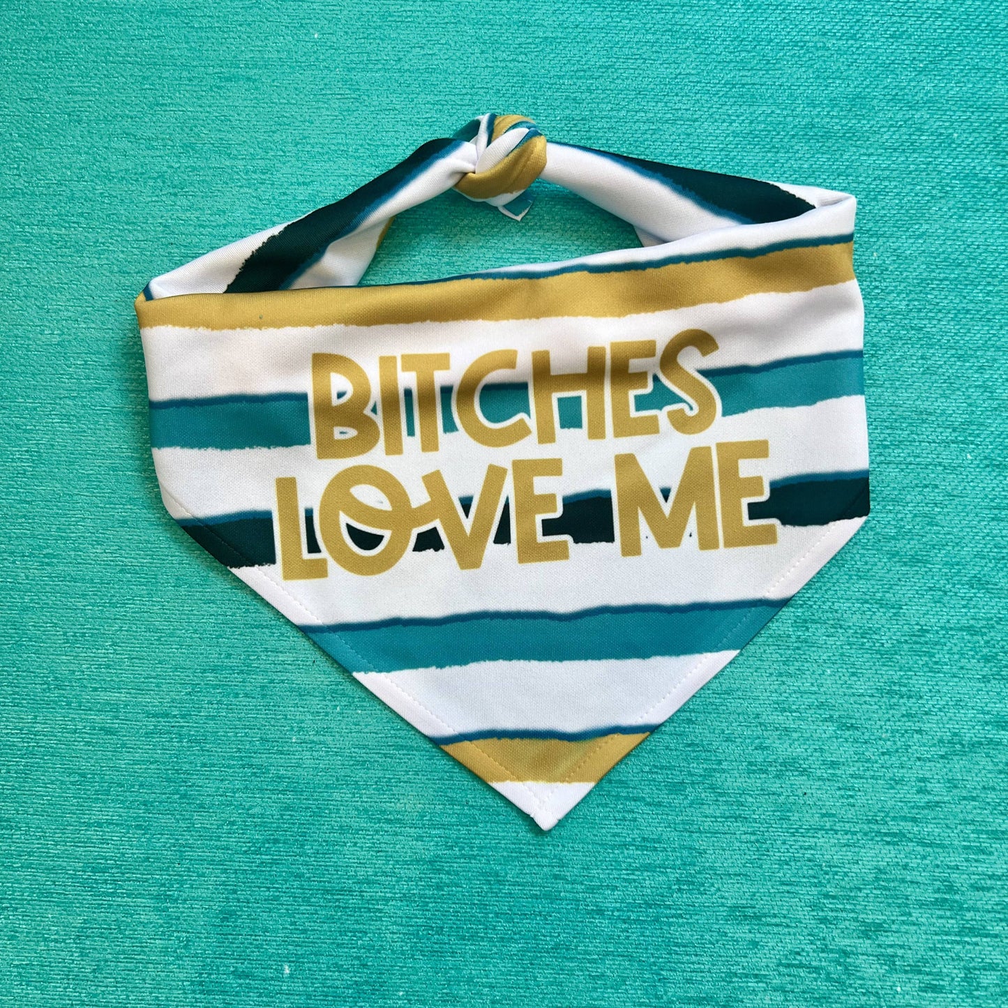 Bitches Love Me | Funny Dog Bandana | Tie Bandana OSFA