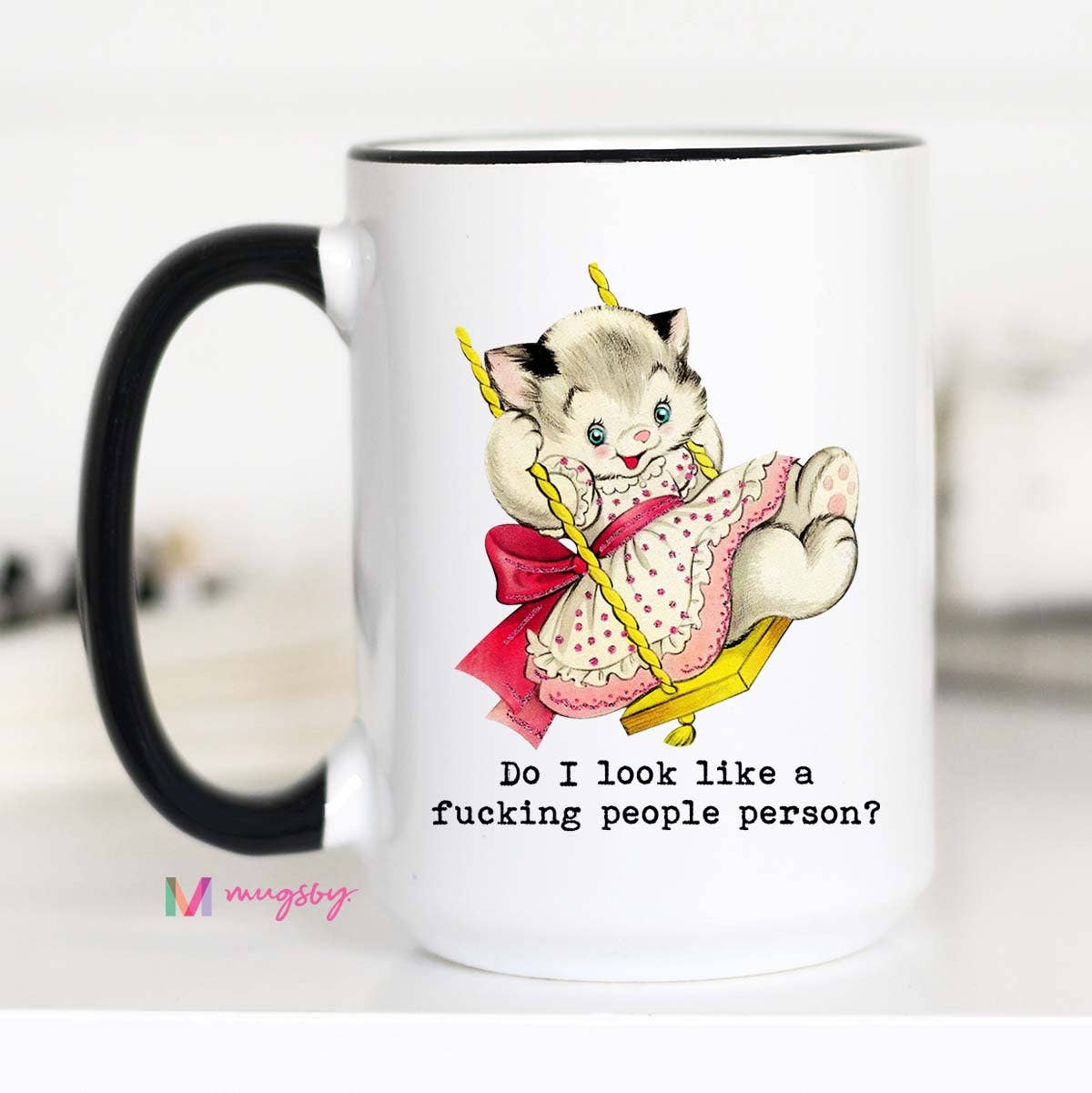Do I Look Like a People Person Funny Coffee Mug