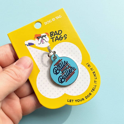 Enamel Pet Charm or Digital ID - No Balls Still a Baller 
