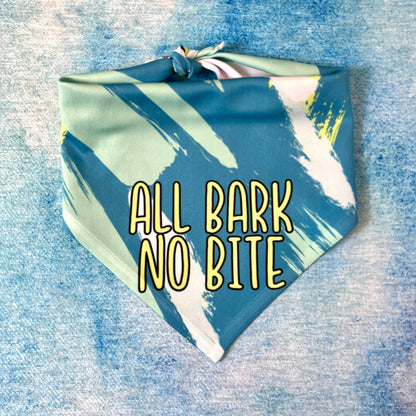 All Bark, No Bite | Funny Dog Bandana