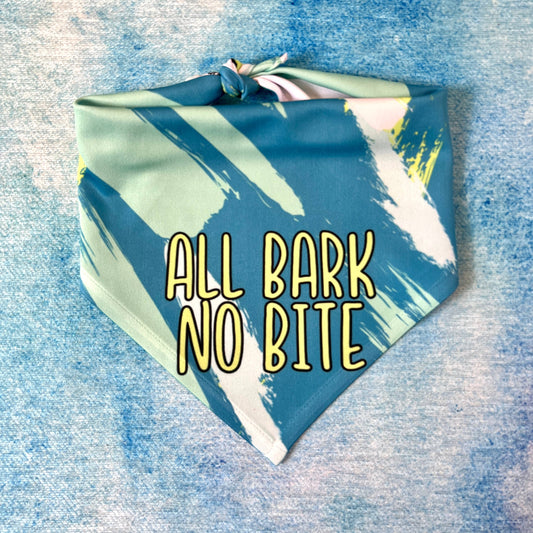 All Bark, No Bite | Funny Dog Bandana