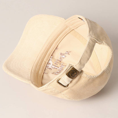 Good things take time Embroidery Corduroy Cap