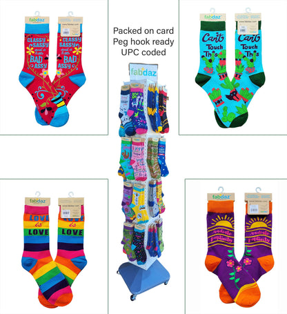 Fresh out of F..ks Ladies' Novelty Crew Socks