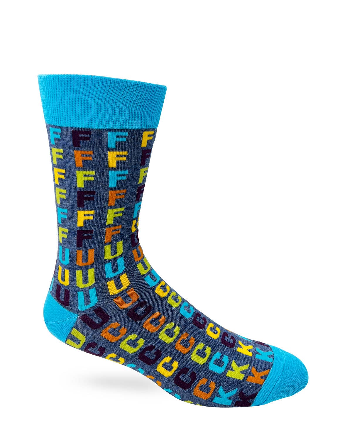 FFFFFFUUUUCCCCCKKK Men's Novelty Crew Socks