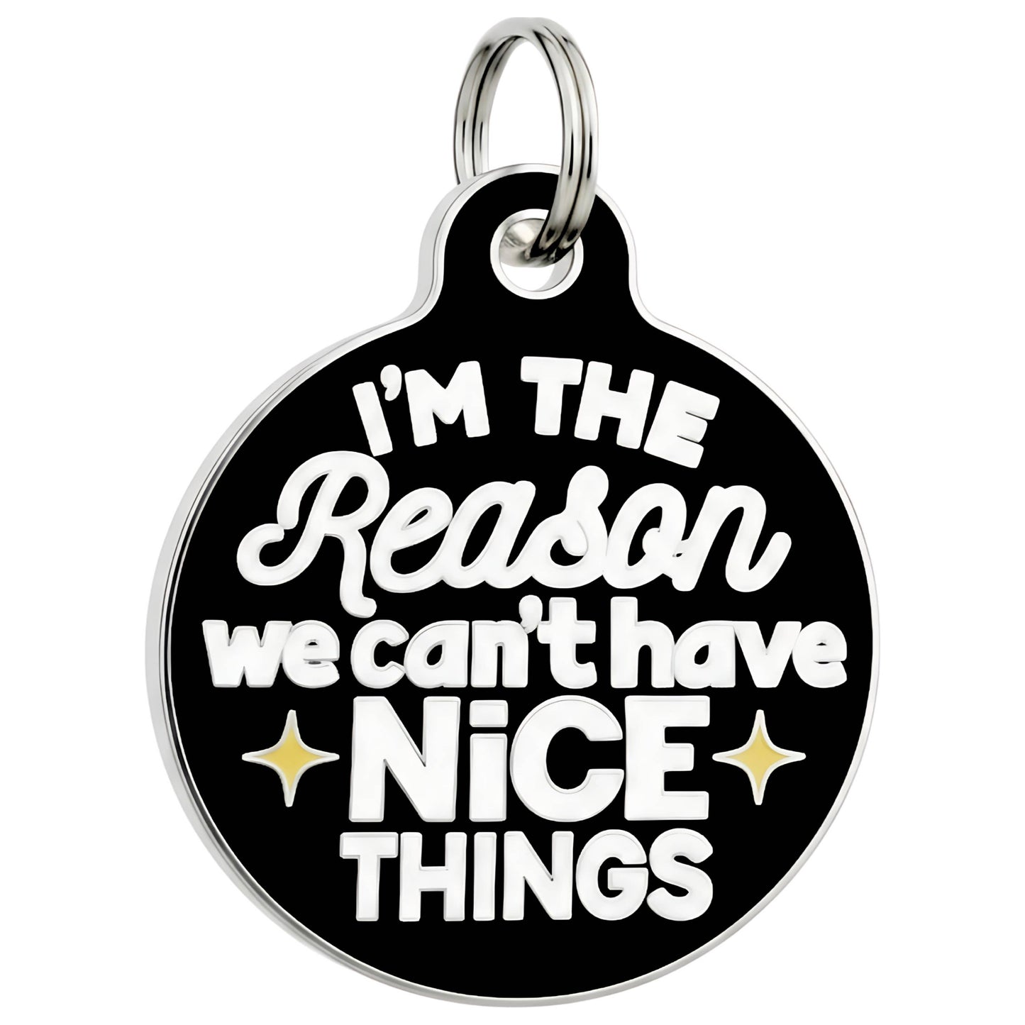Funny Dog Charm & Pet ID Tag - Can't Have Nice Things