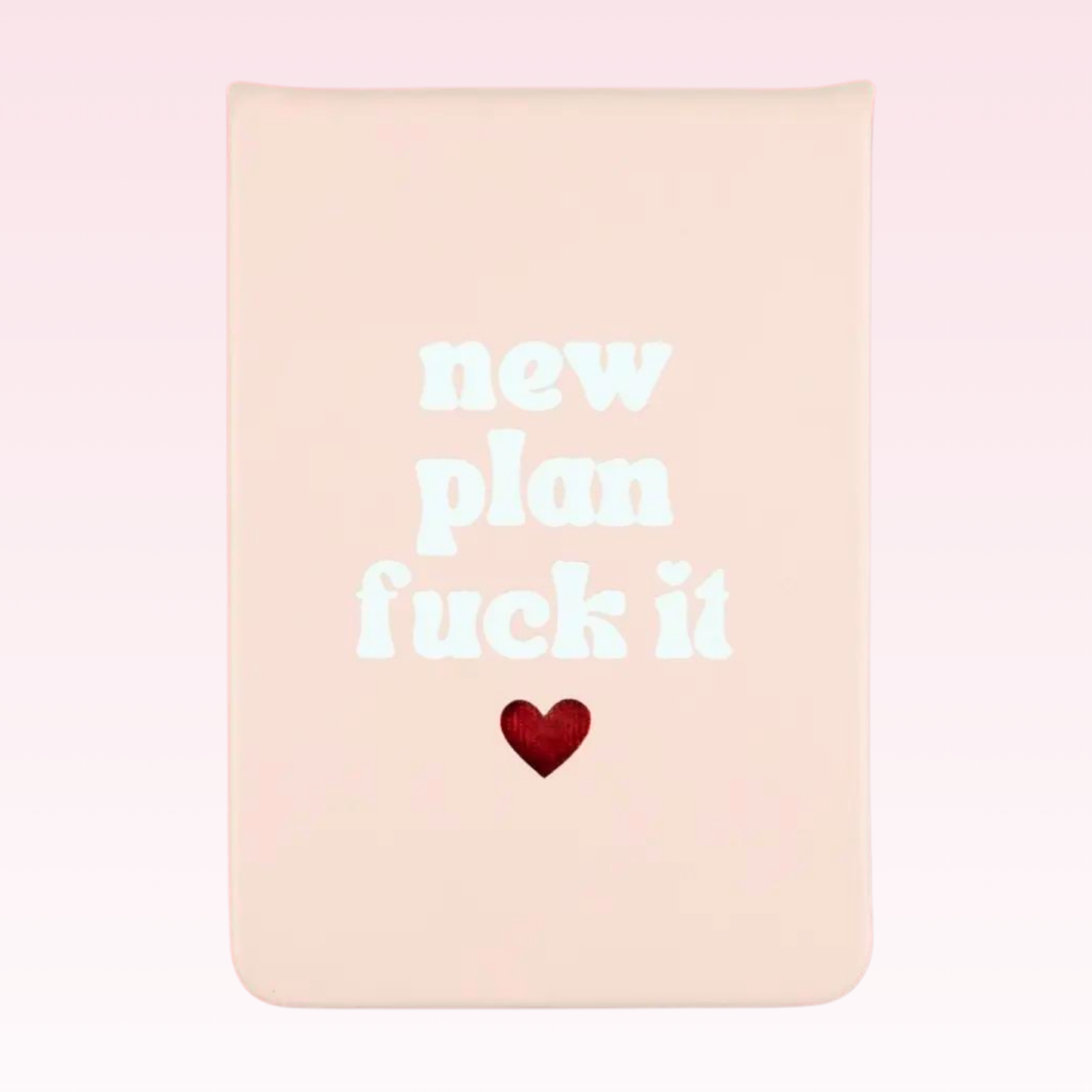 New Plan Fuck It - Leatherette Pocket Journal