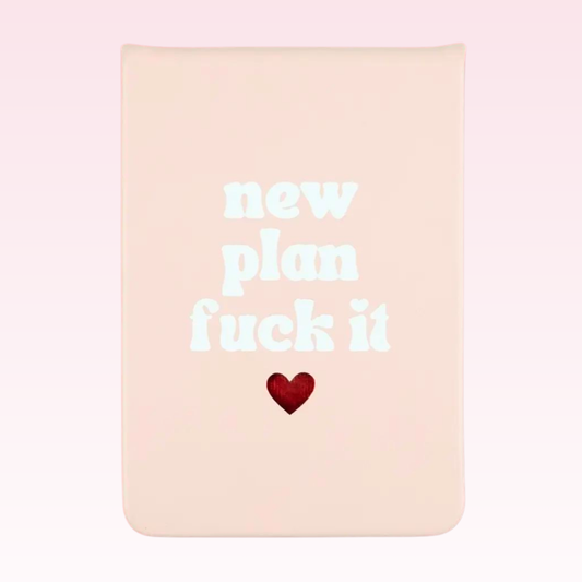 New Plan Fuck It - Leatherette Pocket Journal