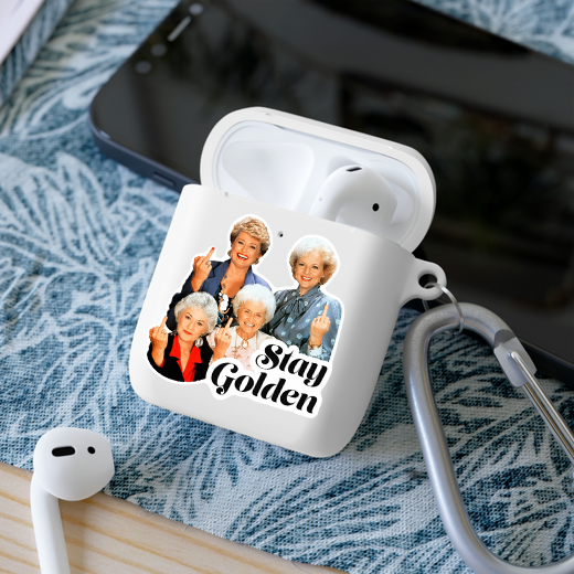 Stay Golden Funny Retro Women Vinyl Sticker