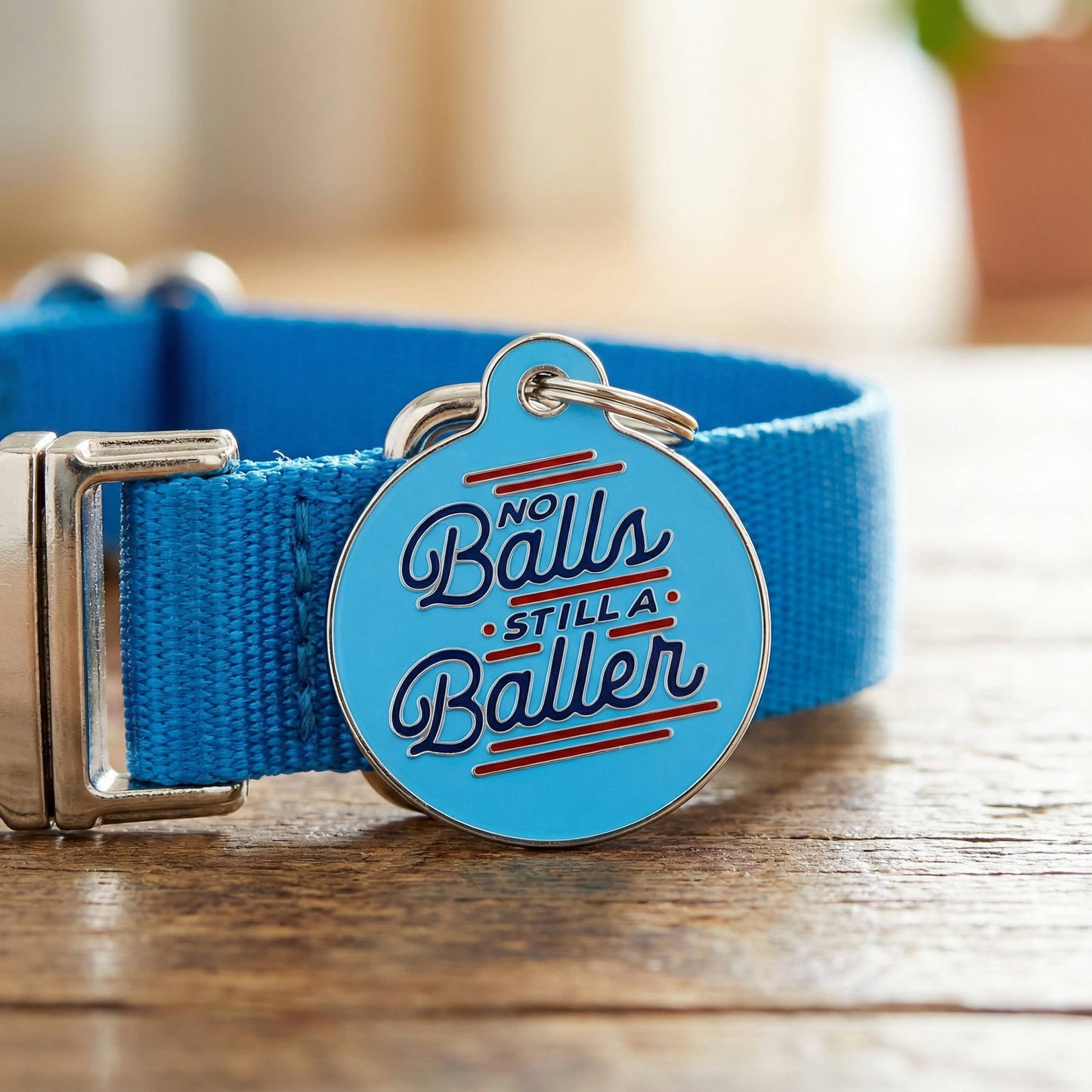 Enamel Pet Charm or Digital ID - No Balls Still a Baller 