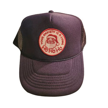 Anxiety is a Lying Ho Ho Ho Patch Hat