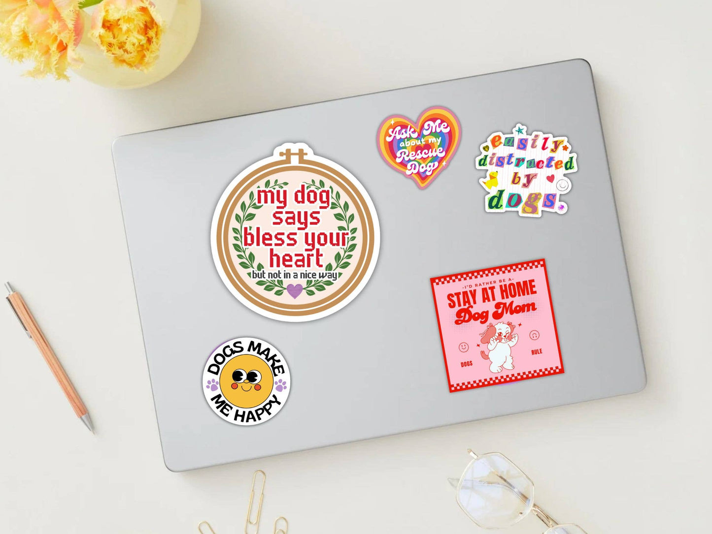 Funny Dog Sticker - Bless Your Heart (not in a good way)