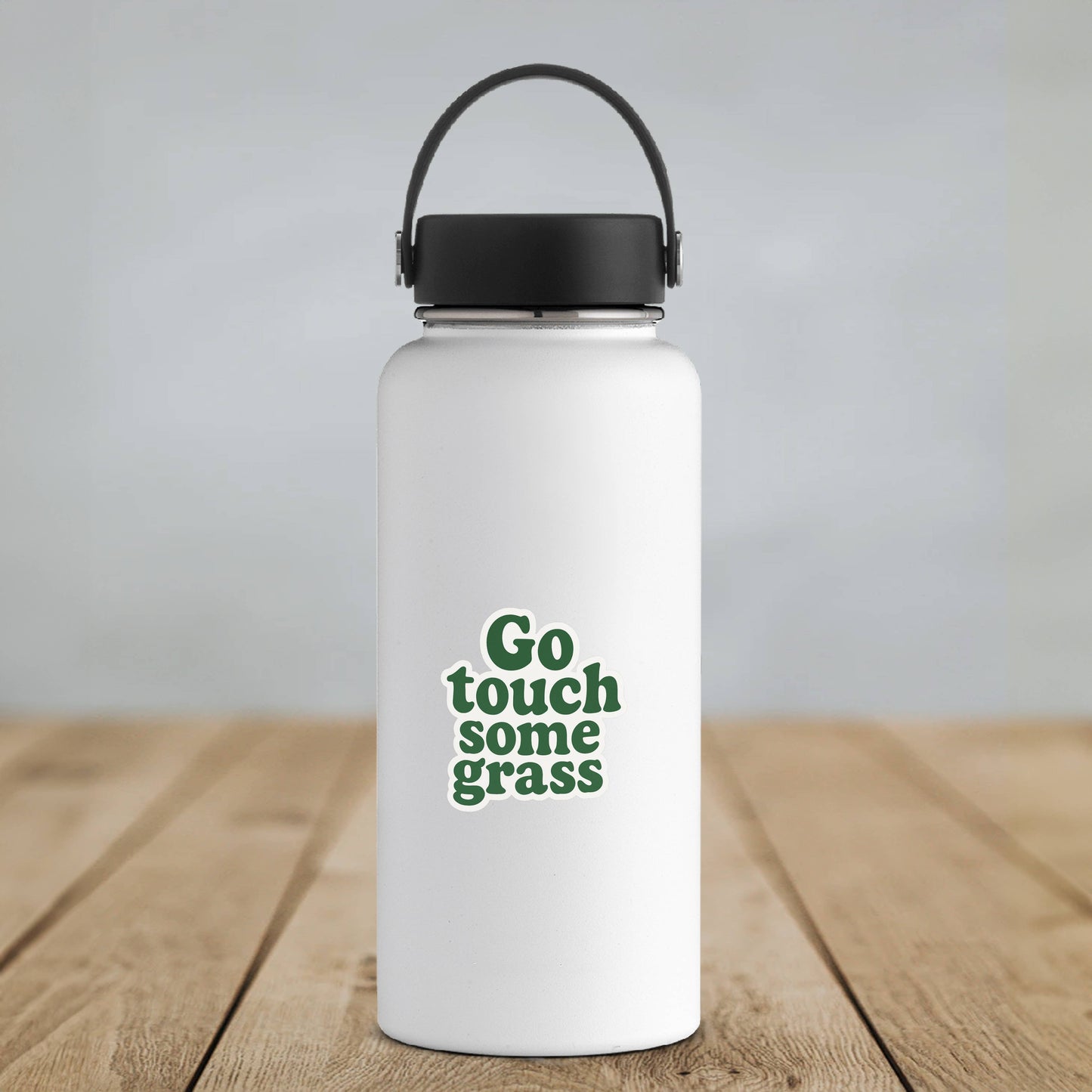 Go Touch Some Grass • Funny Retro Outdoorsy Sticker