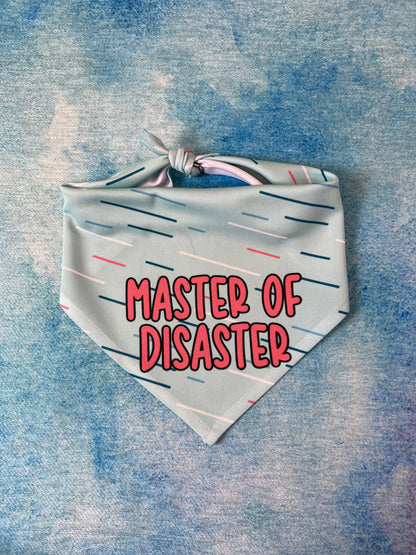 Master of Disaster | Funny Dog Bandana