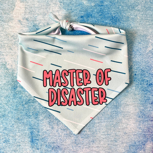 Master of Disaster | Funny Dog Bandana