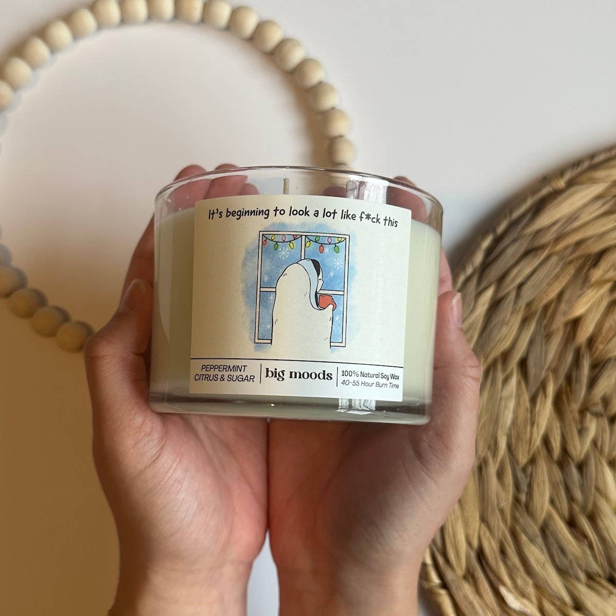 "It's beginning to look a lot like f*ck this" 3-Wick Candle