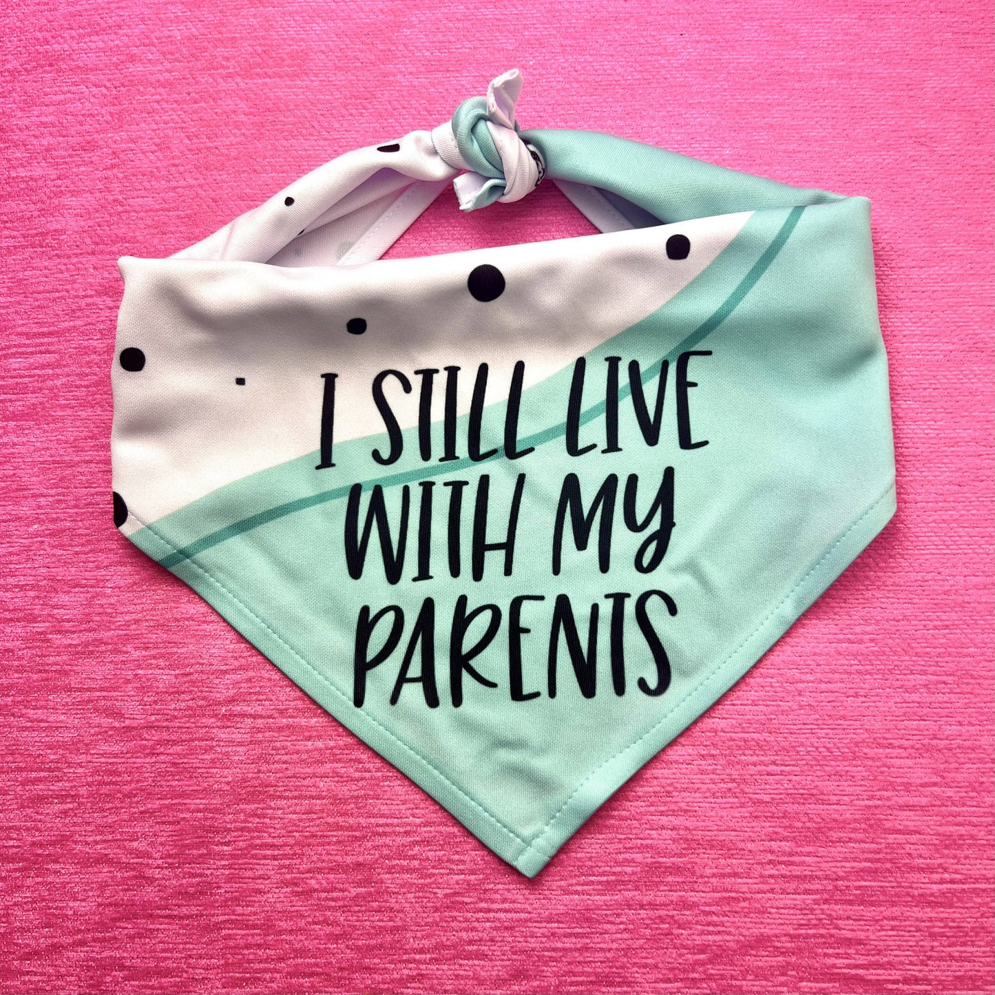 Still Live with My Parents | Funny Dog Bandana | Tie Bandana