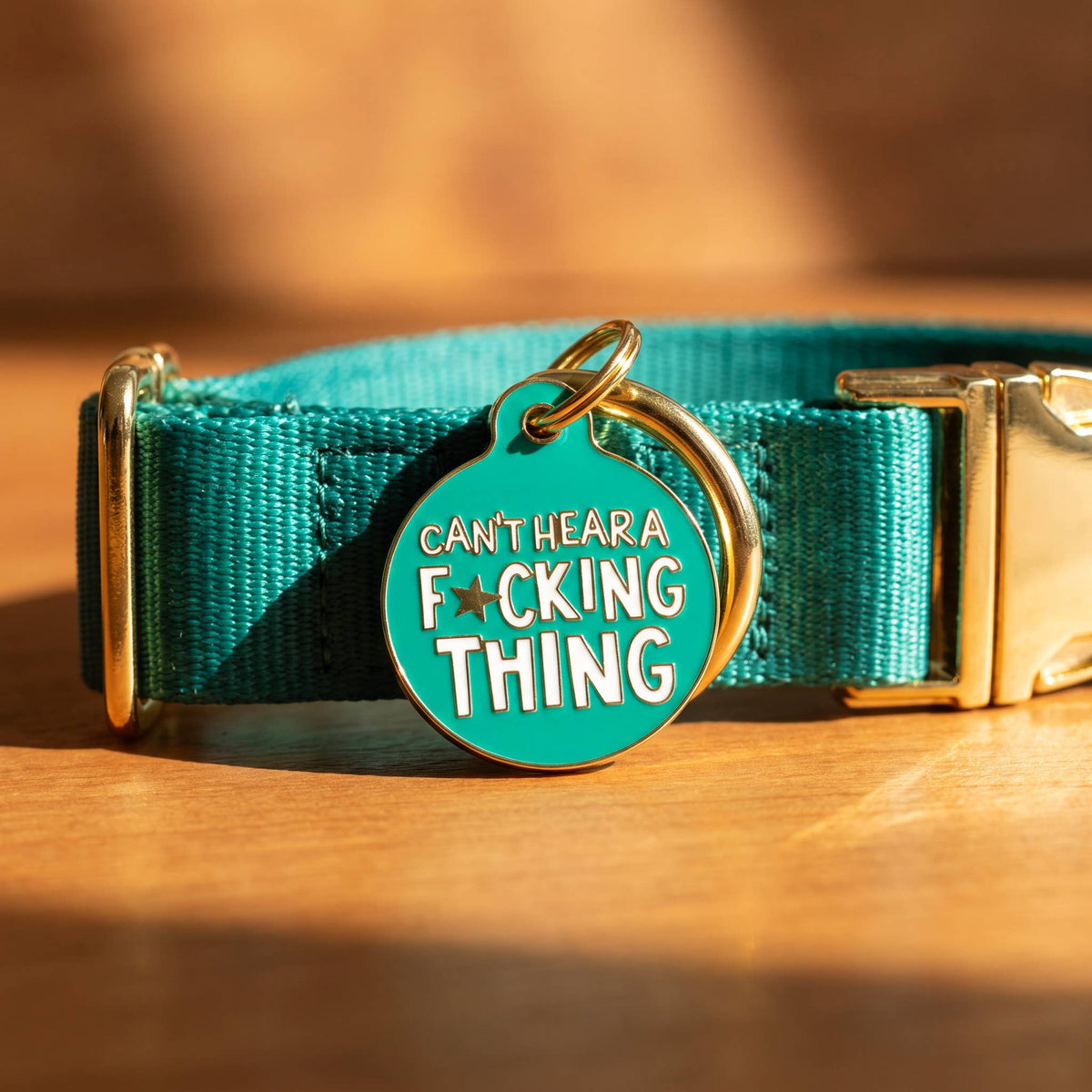 Dog Tag Charm & Pet ID Tag - Can't Hear a F*cking Thing