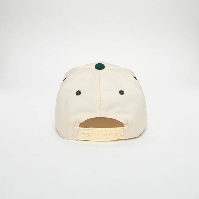 Kids/Baby 2-Tone Cap: Rebel - Green/Beige