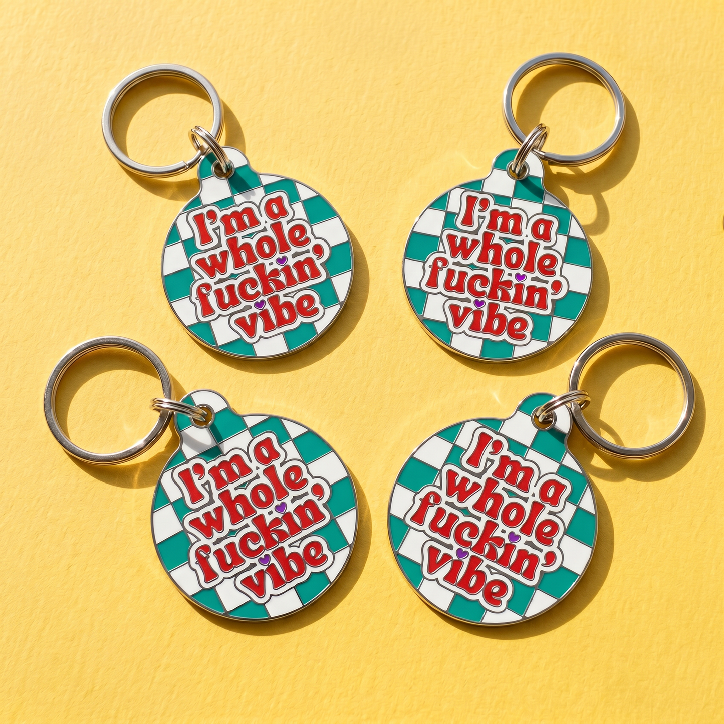 Funny Dog Charm & Pet ID Tag - I'm a Whole Vibe