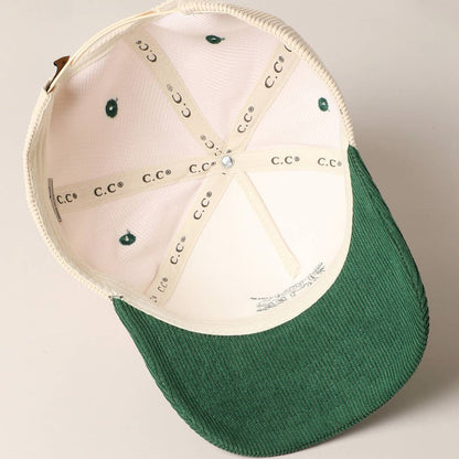 Fuck Off Corduroy Trucker Baseball Cap