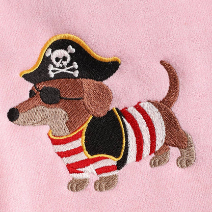 Pirate Dachshund Embroidered Heavy Blend Sweatshirt