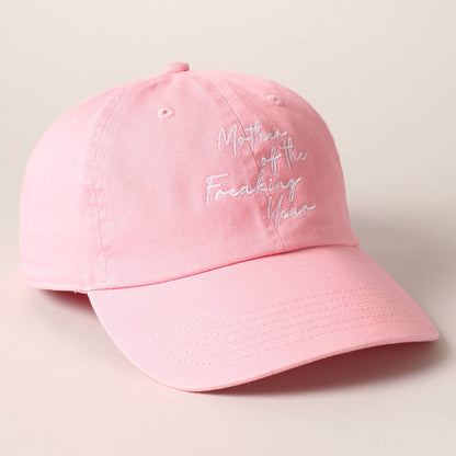 "Mother of the Freaking Year" Embroidery Baseball Cap