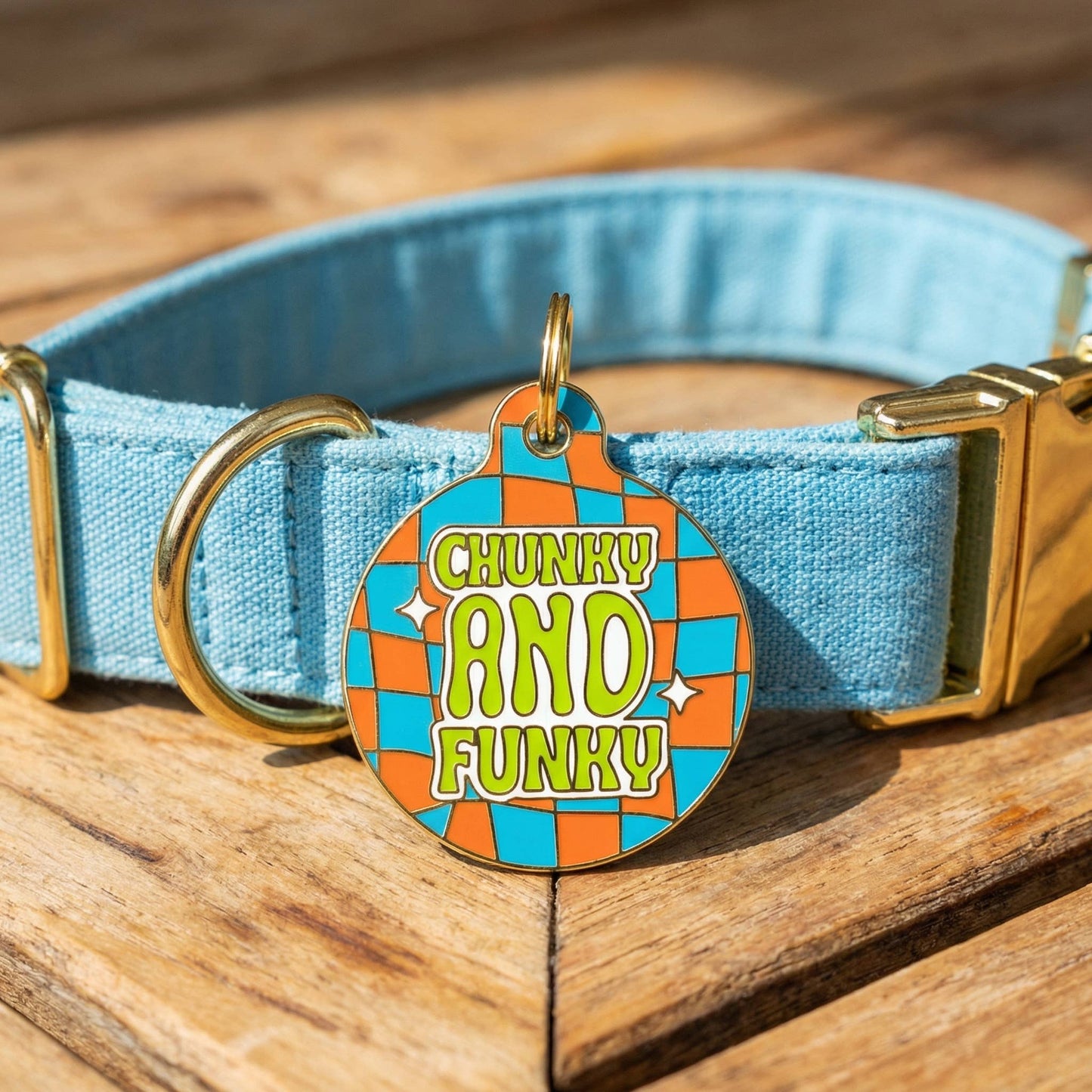 Funny Dog Charm & Pet ID Tag - Chunky & Funky