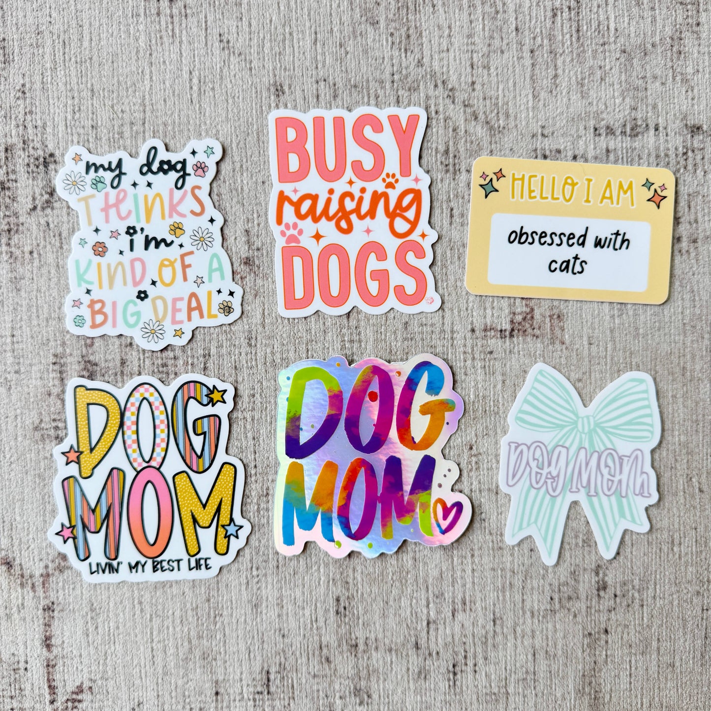 Busy raising dogs | Dog Mom Die Cut Sticker