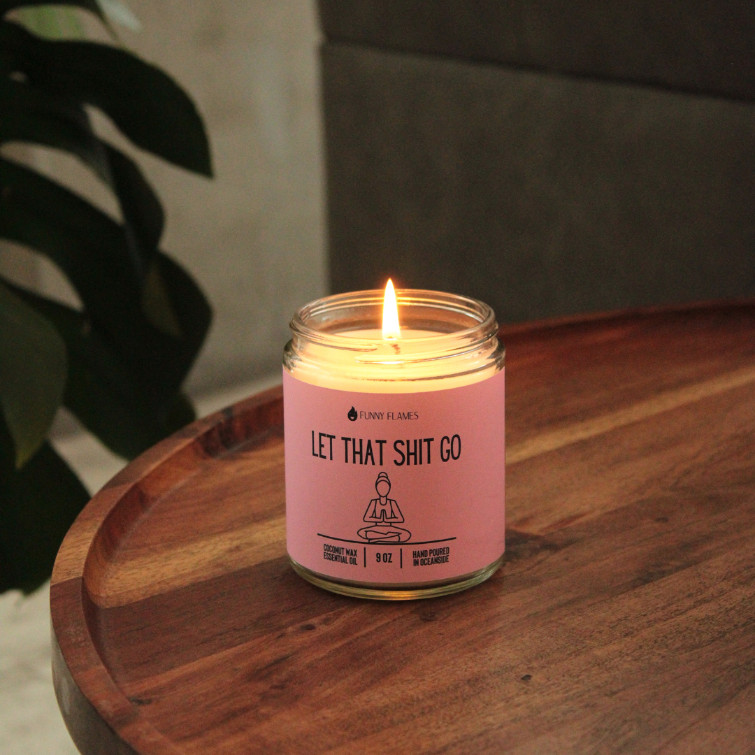 Let That Shit Go Candle (Pink) Candle- Best Selling Candle