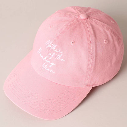 "Mother of the Freaking Year" Embroidery Baseball Cap