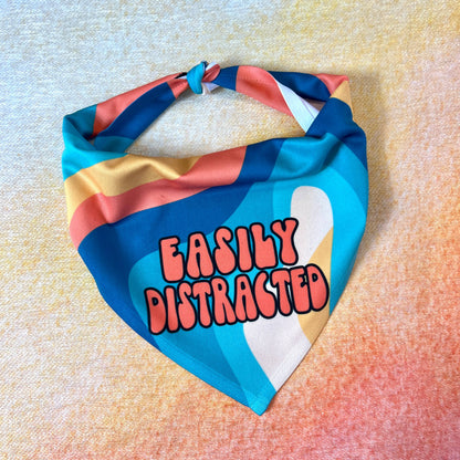 Easily Distracted | Funny Dog Bandana