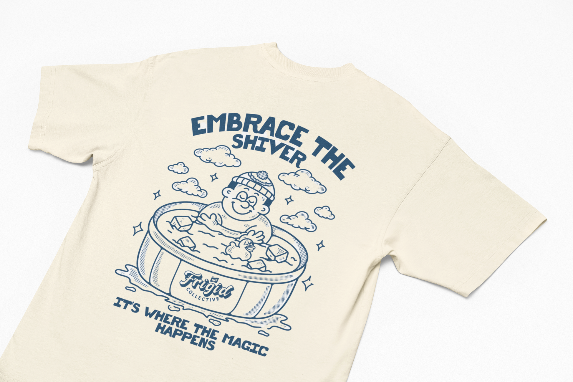 Embrace the Shiver TeeChill out and dive into the magic with our cold plunge themed T-shirt, featuring the bold and inspiring mantra: 'Embrace the Shiver, It’s Where the Magic Happens.'Chill out and dive into the magic with our cold plunge themed T-shirt, featuring the bold and inspiring mantra: 'Embrace the Shiver, It’s Where the Magic Happens.'Cold plungeThe Frigid CollectiveThe Frigid CollectiveShiver Tee