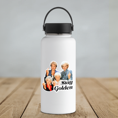 Stay Golden Funny Retro Women Vinyl Sticker