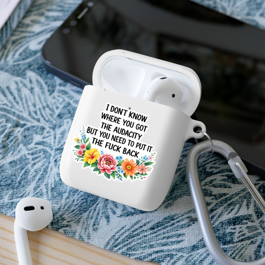 Audacity Floral Sticker Funny Sarcastic Humor Sticker