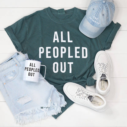 All Peopled Out Shirt, Funny Anti Social Tee