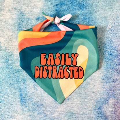 Easily Distracted | Funny Dog Bandana