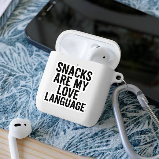 Snacks Are My Love Language • Funny Food Humor Sticker