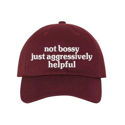 Not Bossy Just Aggressively Helpful Embroidered Baseball Hat