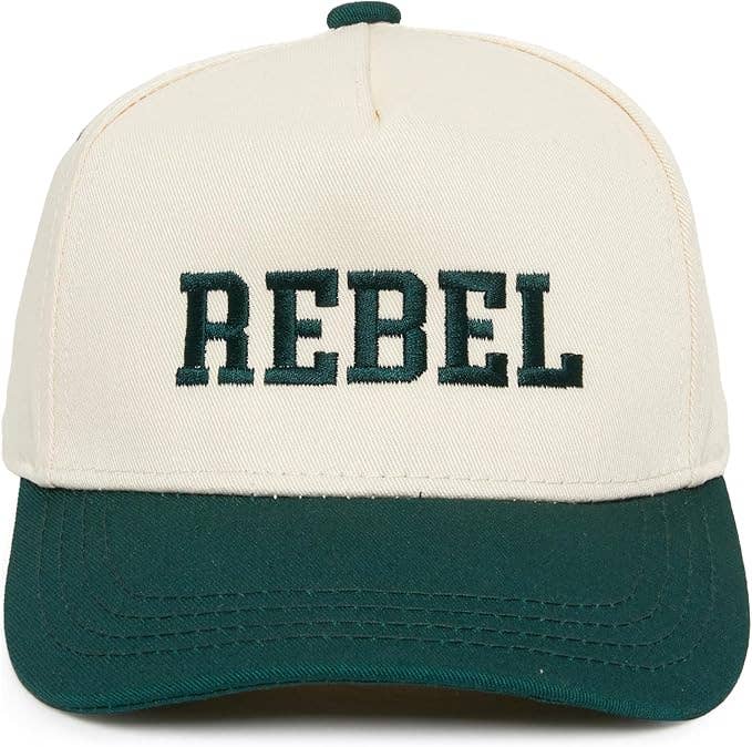 Kids/Baby 2-Tone Cap: Rebel - Green/Beige