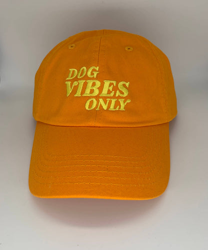 Dog Vibes Only Hat - Yellow Stitch