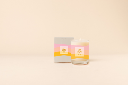 Candle Rocks Glass - Good Vibes Only