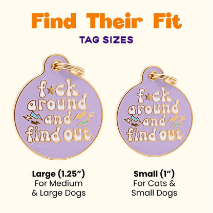 Sassy Dog Tag Charm & Pet ID Tag - FAFO