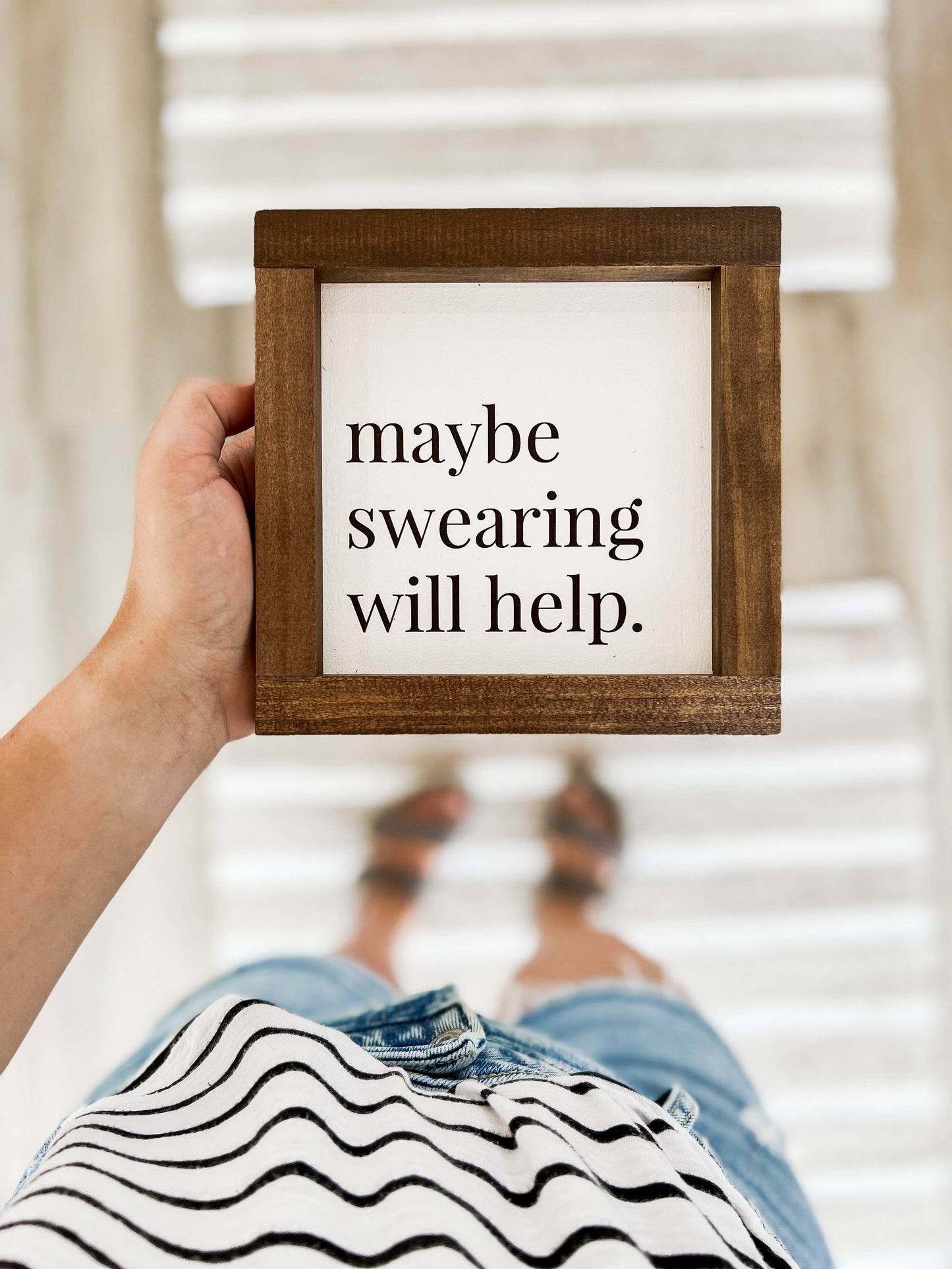 Maybe Swearing Will Help | Wall Art, Handmade in the USA