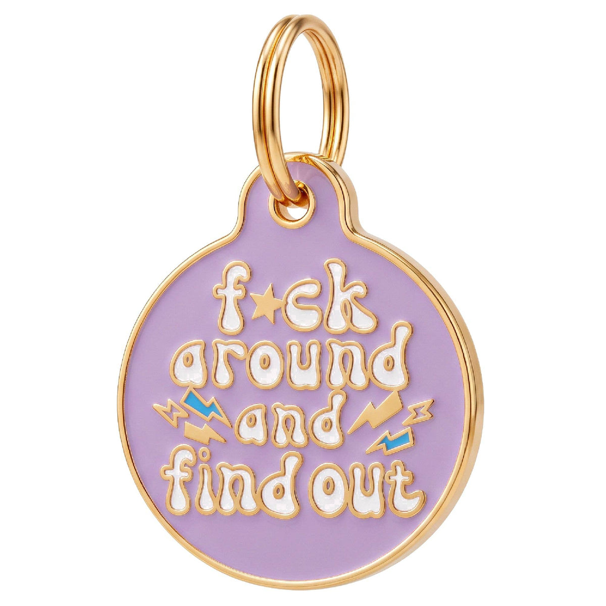 Sassy Dog Tag Charm & Pet ID Tag - FAFO