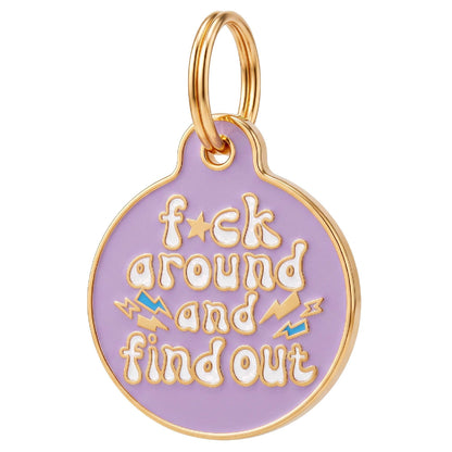 Sassy Dog Tag Charm & Pet ID Tag - FAFO