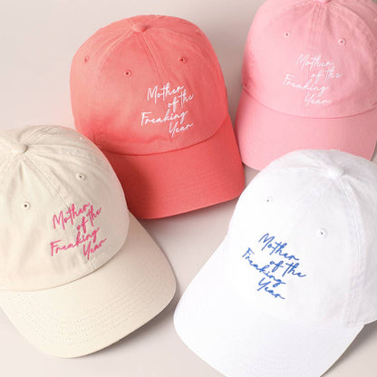 "Mother of the Freaking Year" Embroidery Baseball Cap