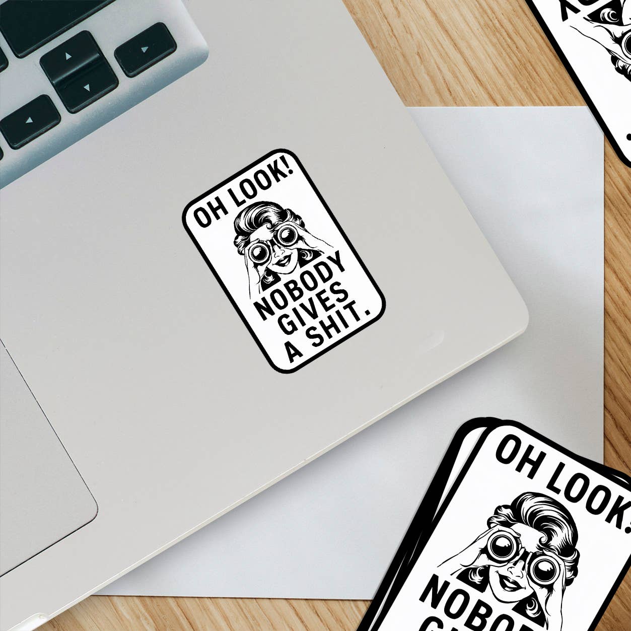 Oh Look! Nobody Gives a Shit Sticker