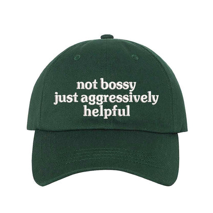 Not Bossy Just Aggressively Helpful Embroidered Baseball Hat