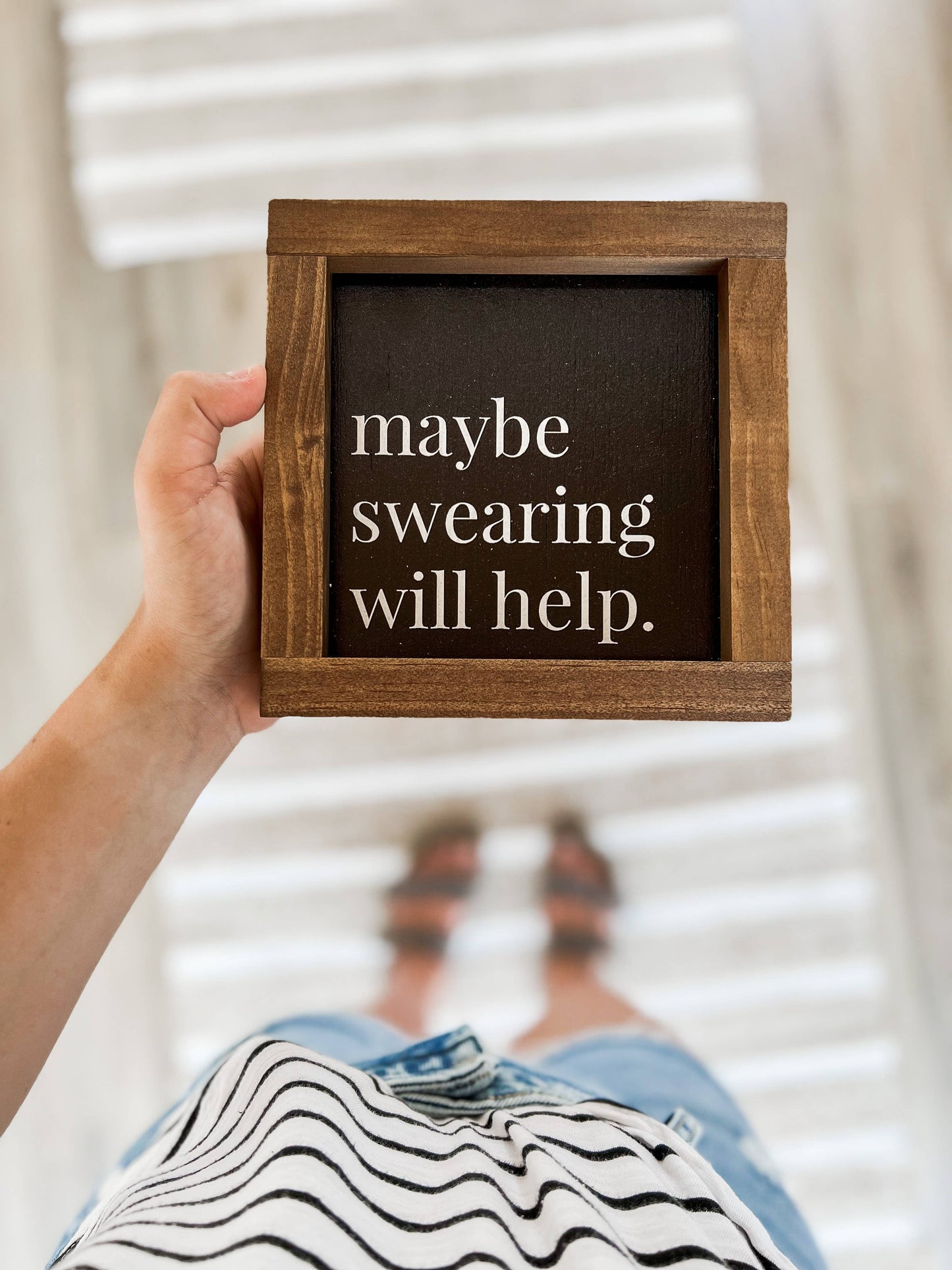 Maybe Swearing Will Help | Wall Art, Handmade in the USA